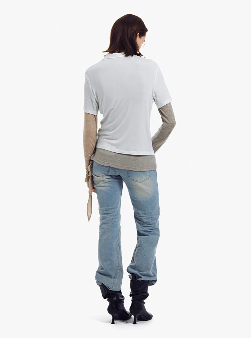 Slim Fit Flared Denim Pants
