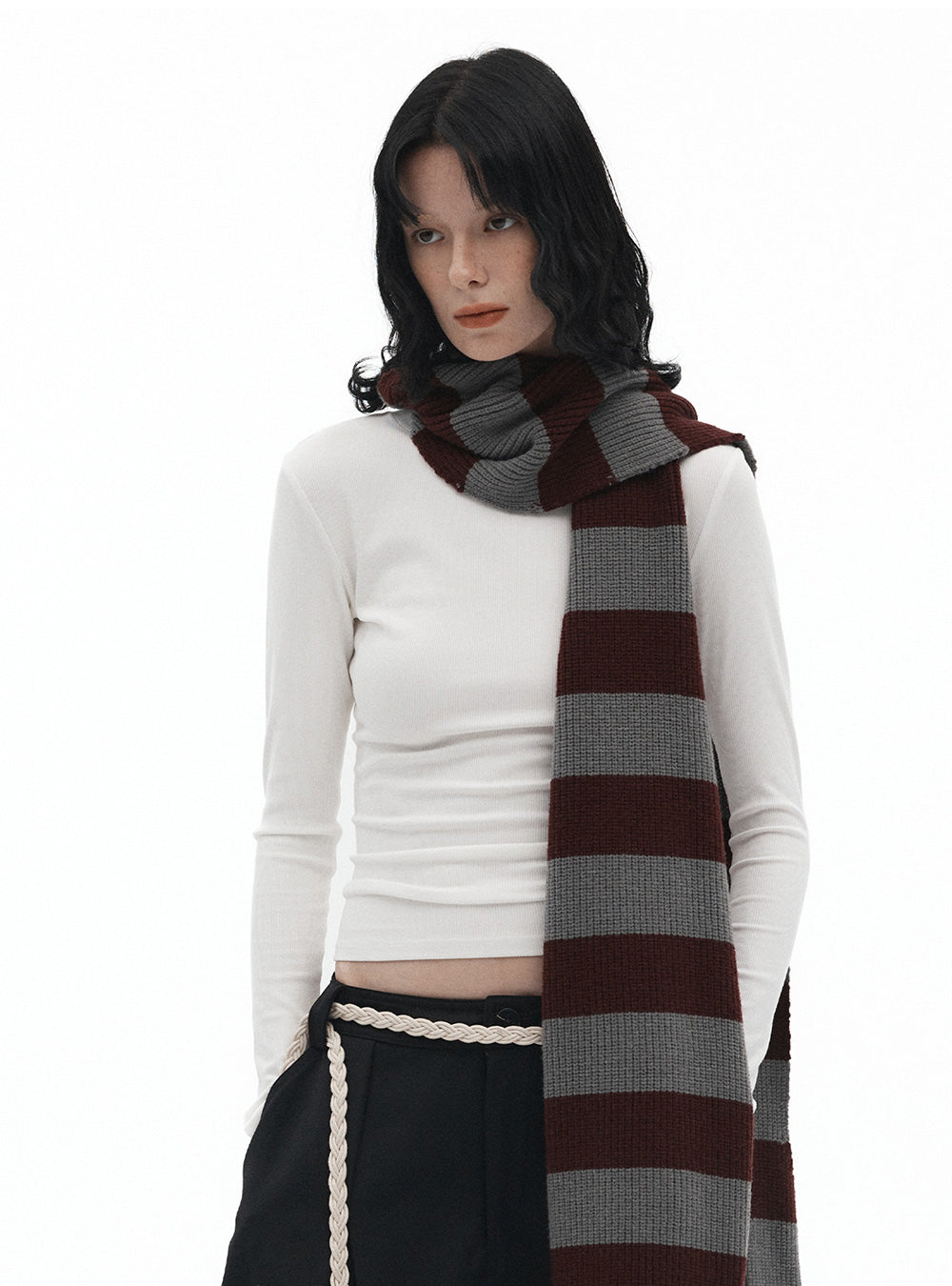 Striped Multi-Wear Scarf