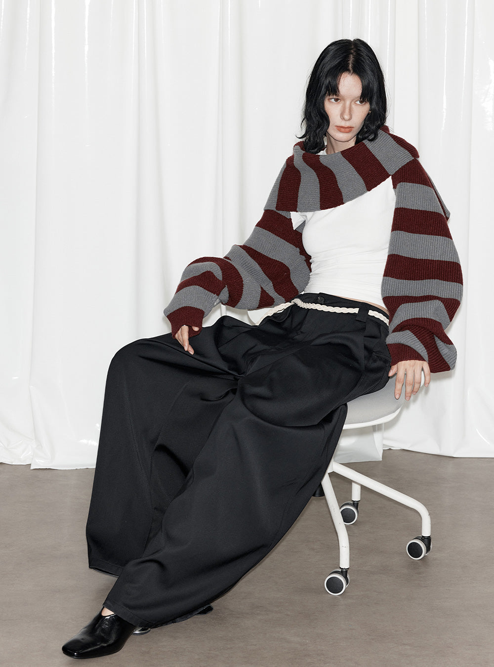 Striped Multi-Wear Scarf