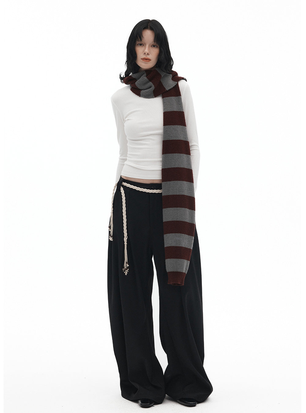 Striped Multi-Wear Scarf