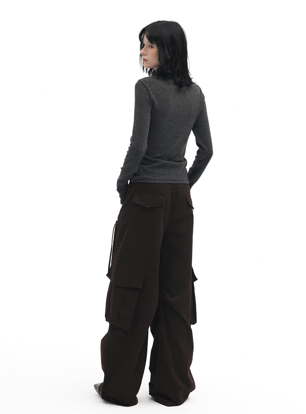 Fitted Turtleneck Knit Top (2color)