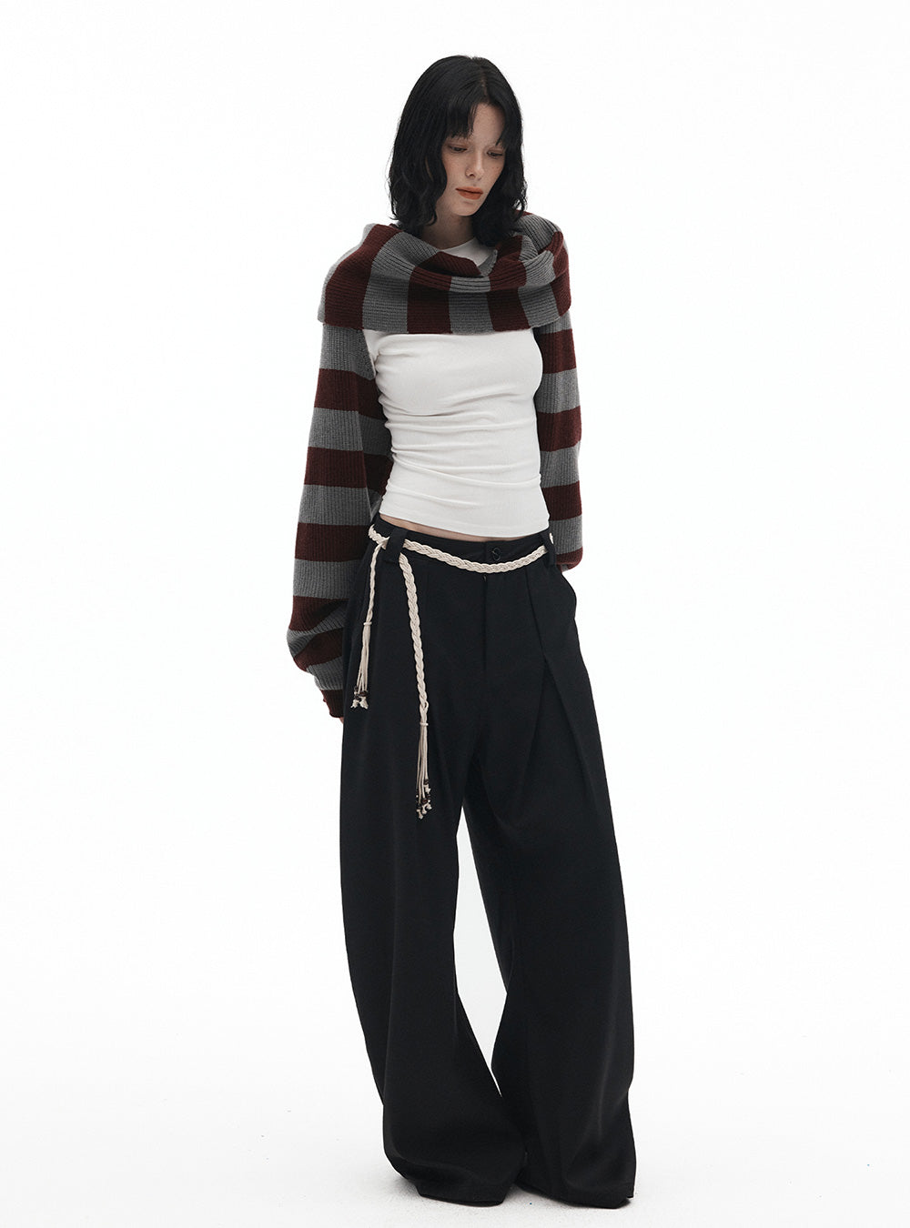 Striped Multi-Wear Scarf