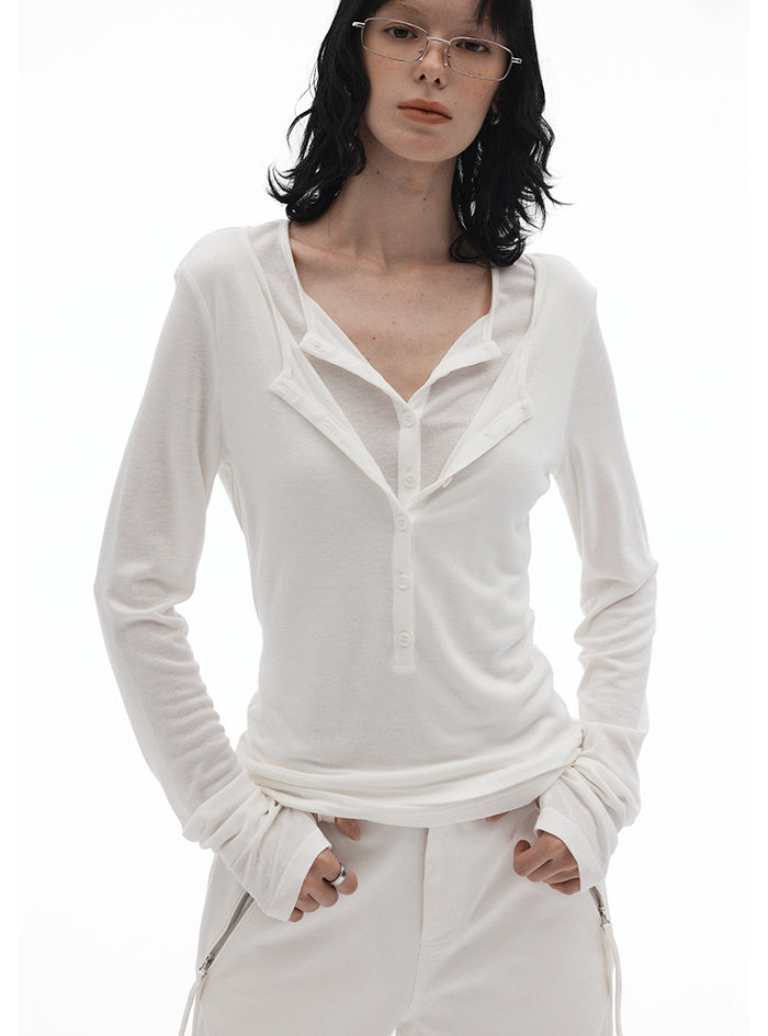 Silk Wool Layered Top (2 Colors)