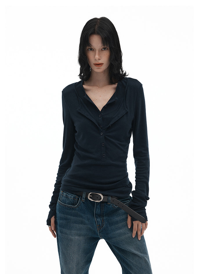 Silk Wool Layered Top (2 Colors)