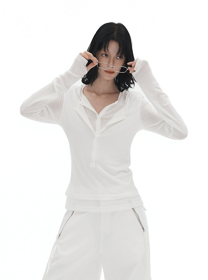 Silk Wool Layered Top (2 Colors)
