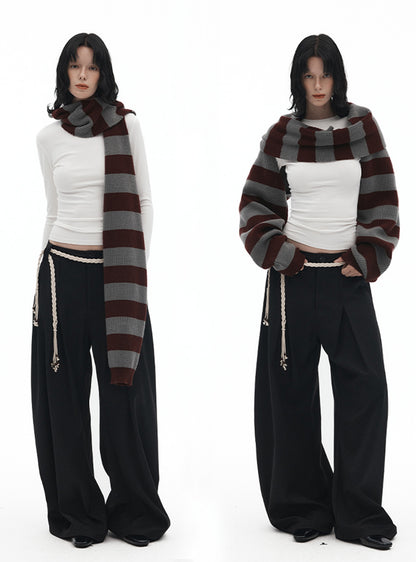 Striped Multi-Wear Scarf