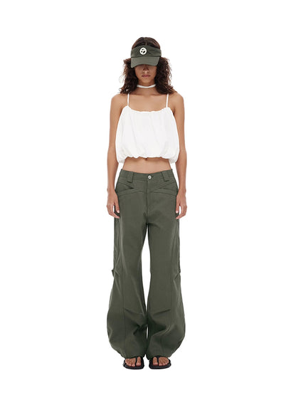Contour Cargo Wide Pants (2color)