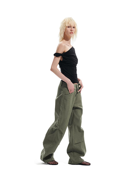 Contour Cargo Wide Pants (2color)